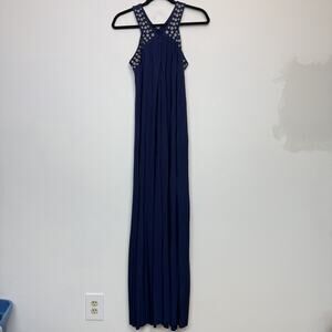 NWT Michael Kors grommet Y Neck maxi dress XS beach wedding guest